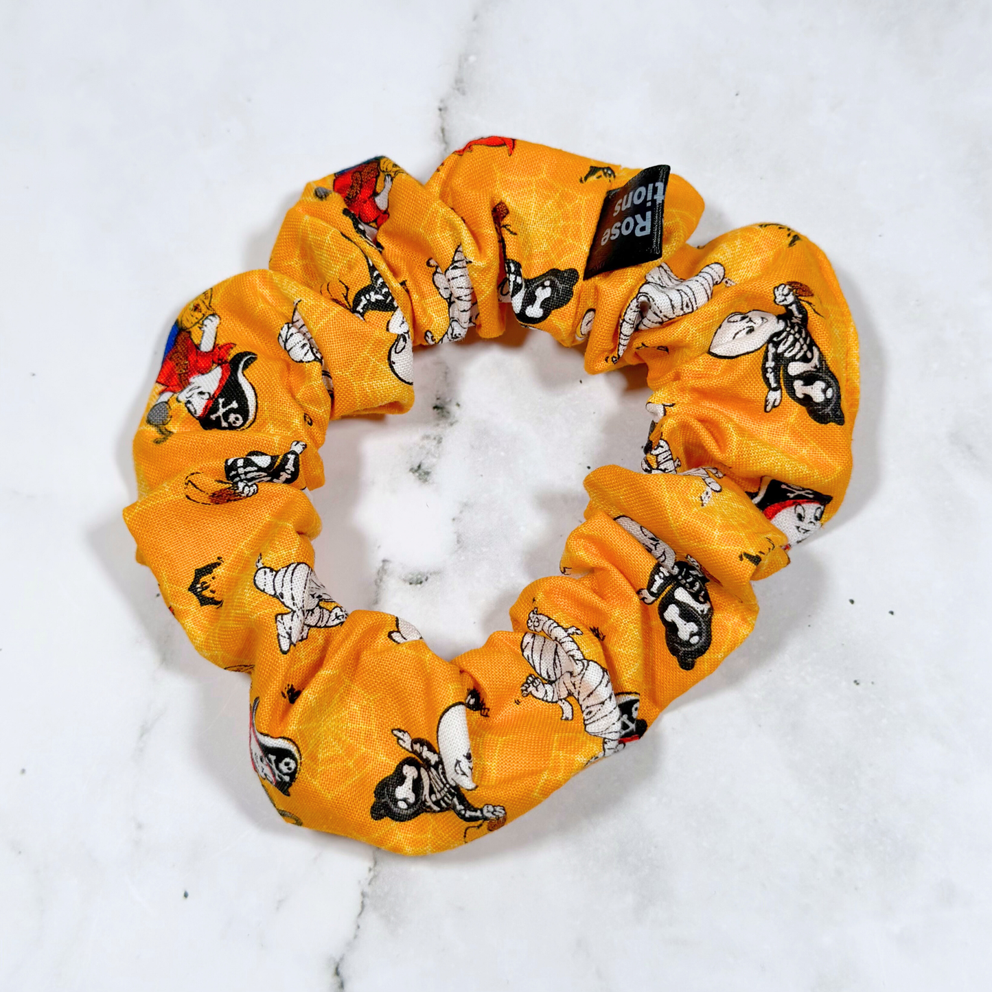 Orange Ghosts Regular Scrunchie