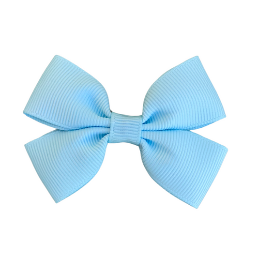 Pastel Blue Double Bow Hair Clip