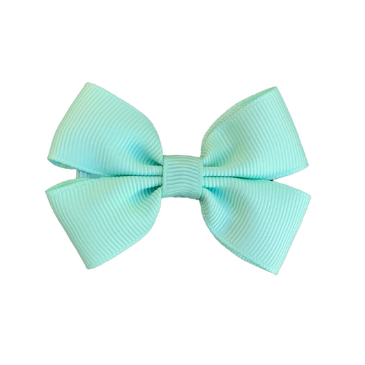 Pastel Green Double Bow Hair Clip