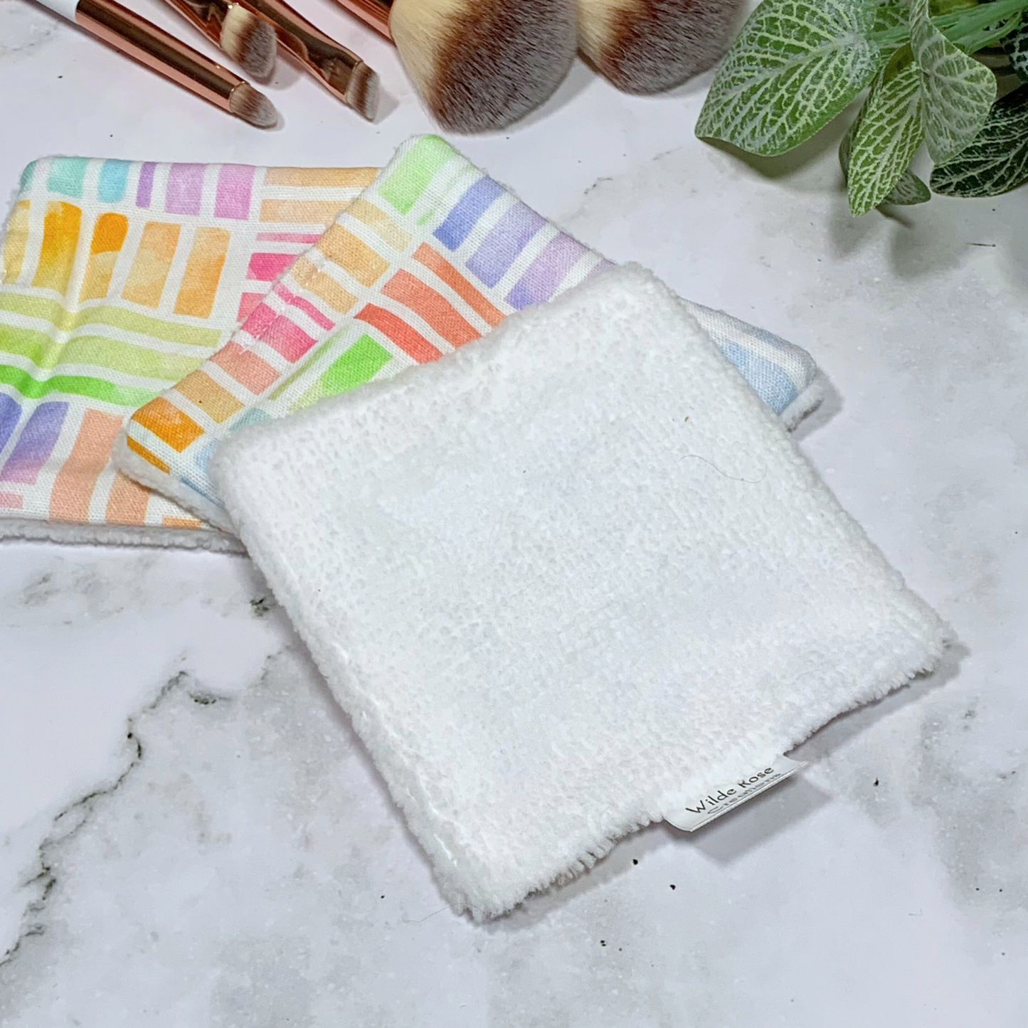 Pastel Stripes Makeup Wipes 3pk