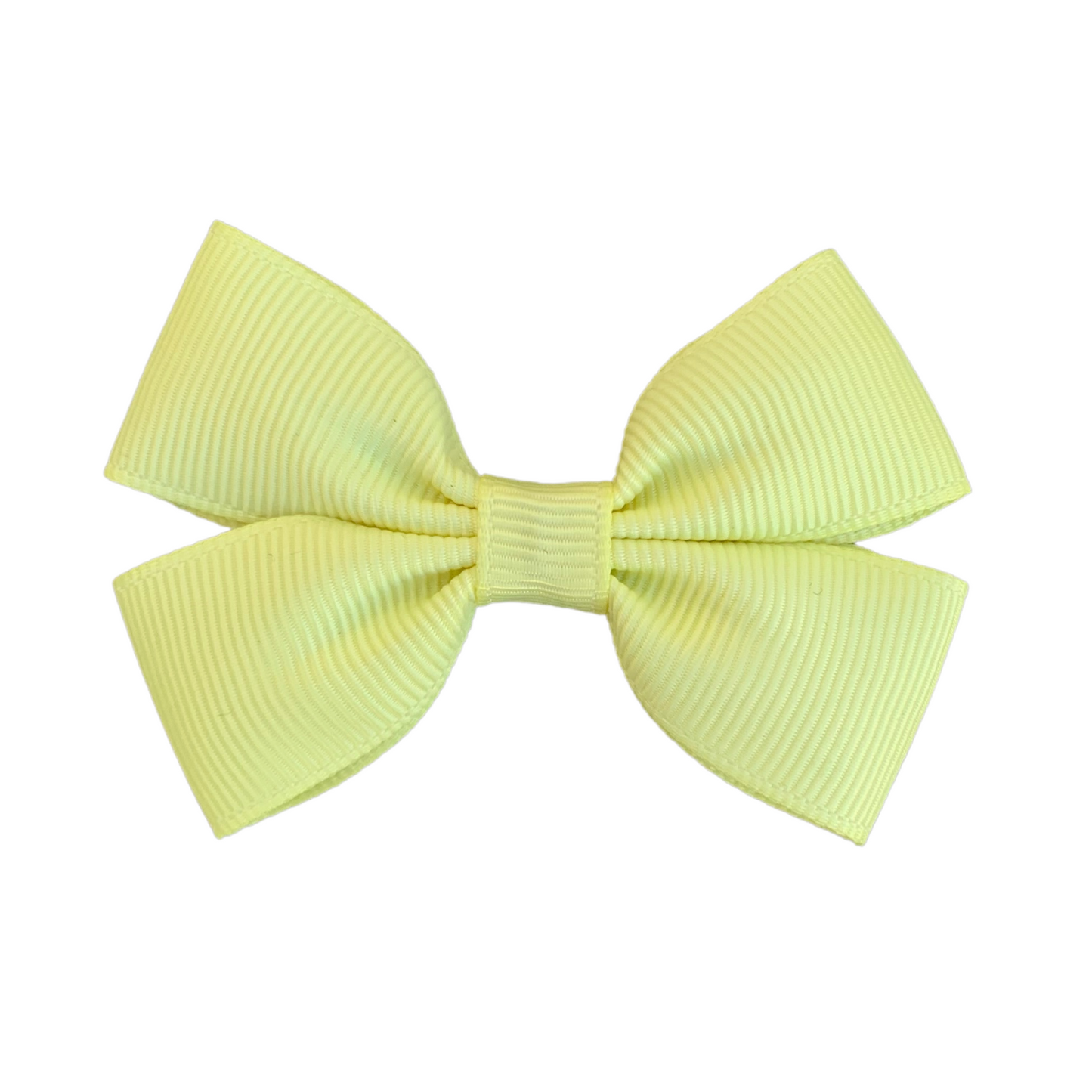 Pastel Yellow Double Bow Hair Clip