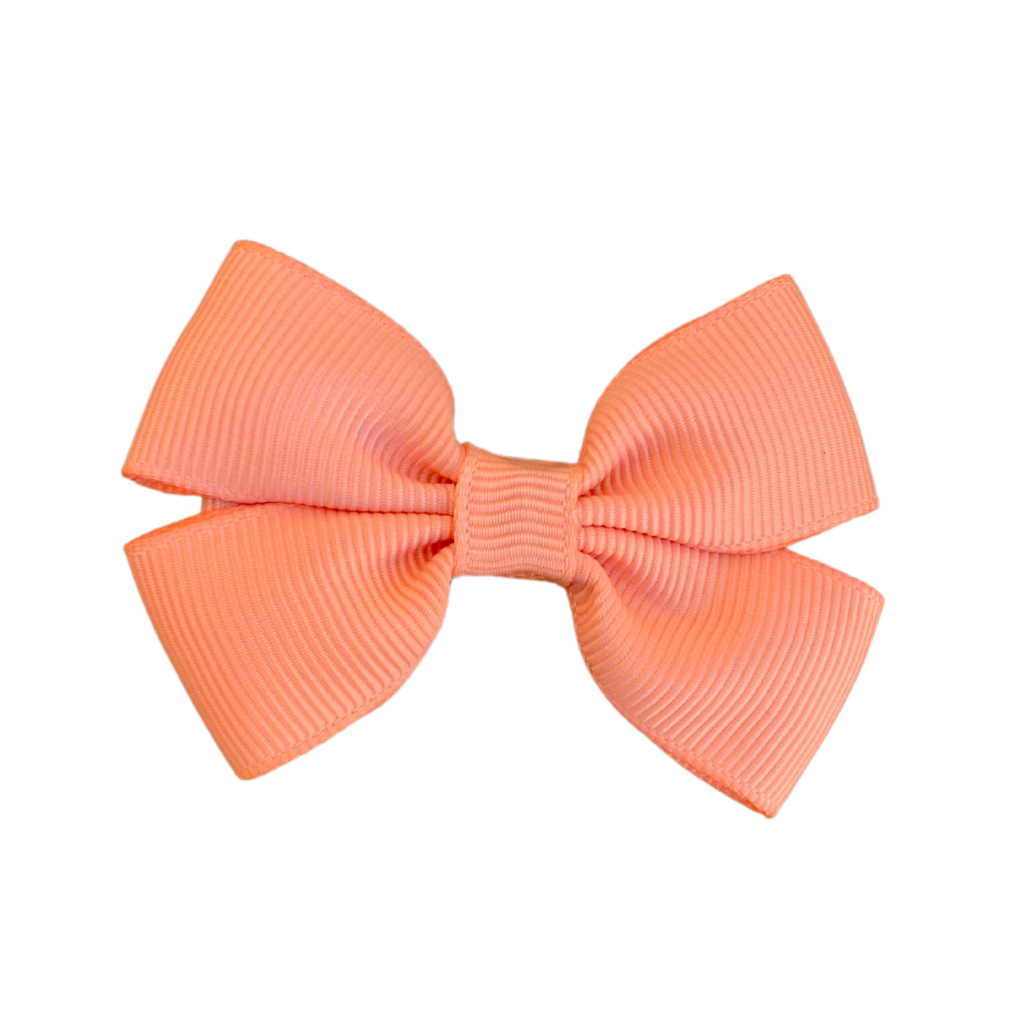 Peach Double Bow Hair Clip