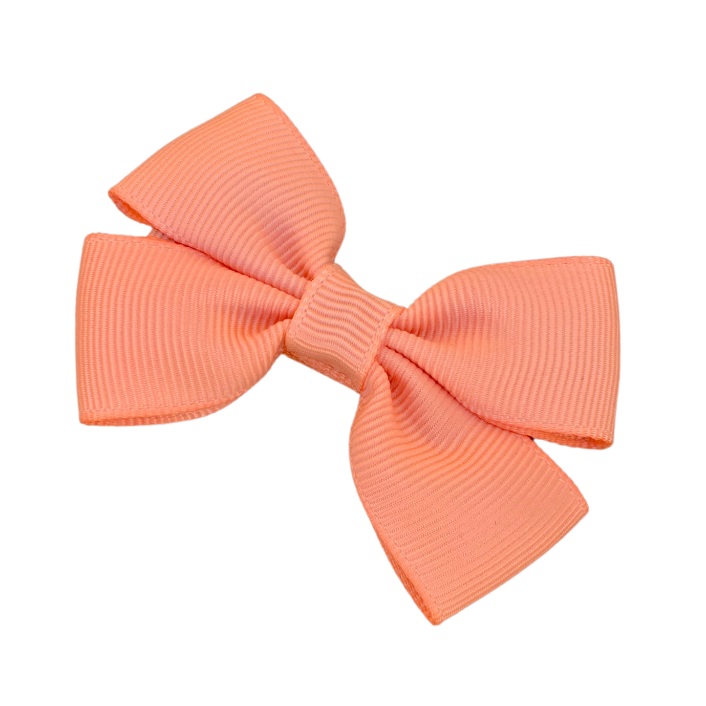 Peach Double Bow Hair Clip