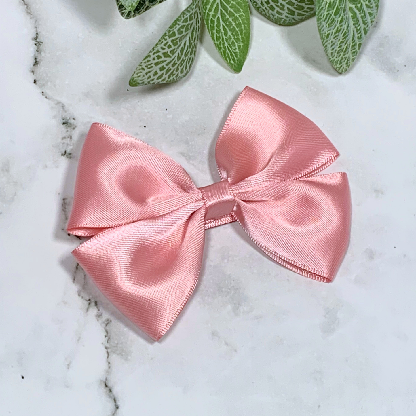 Peony Satin Medium Bow Hair Clip