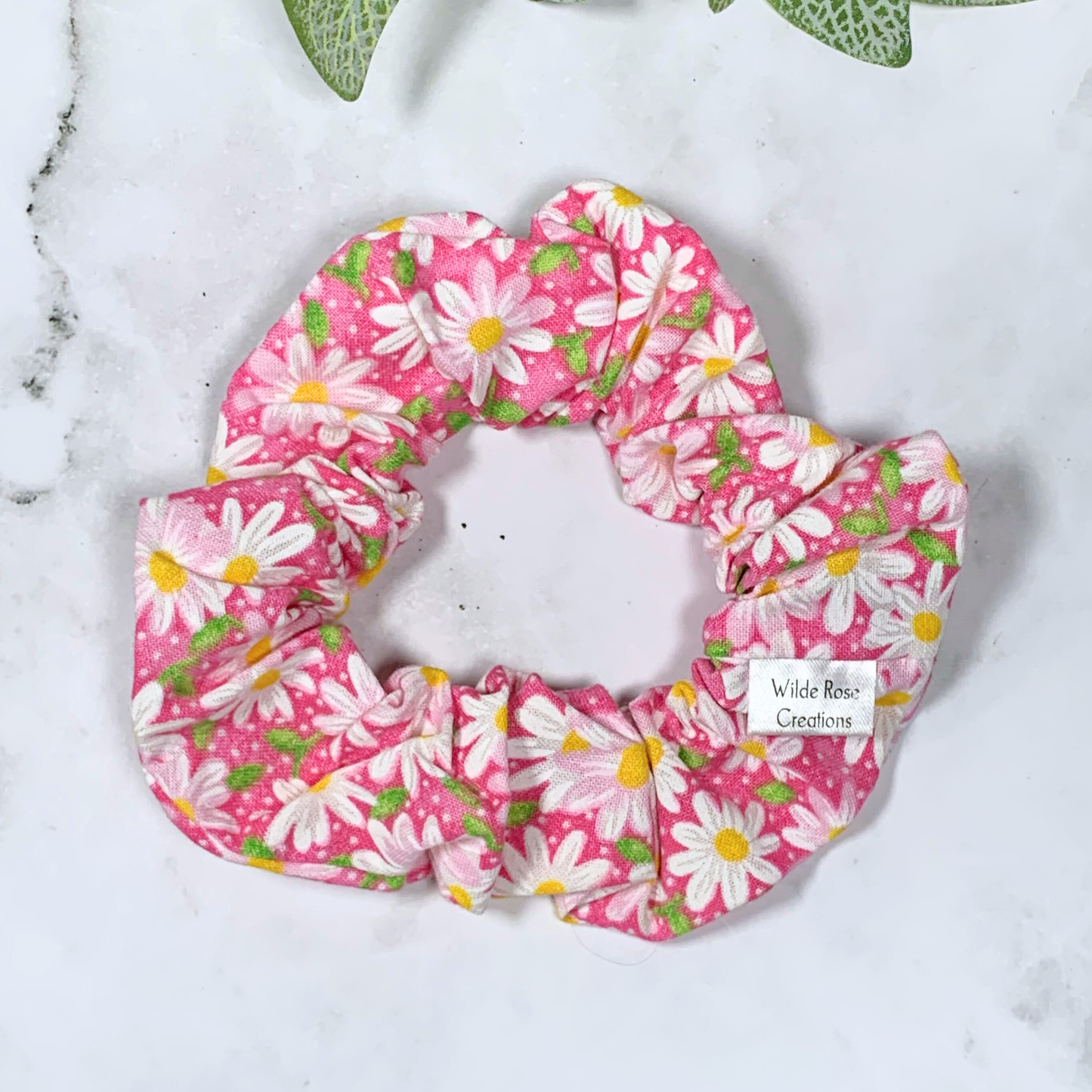 Pink Daisies Regular Scrunchie