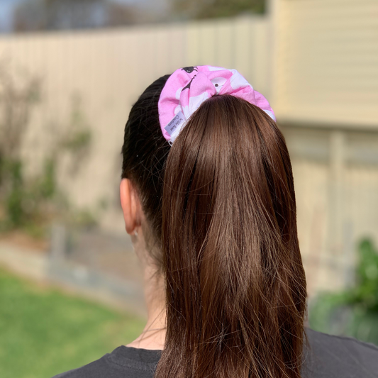 Pink Halloween Scrunchie