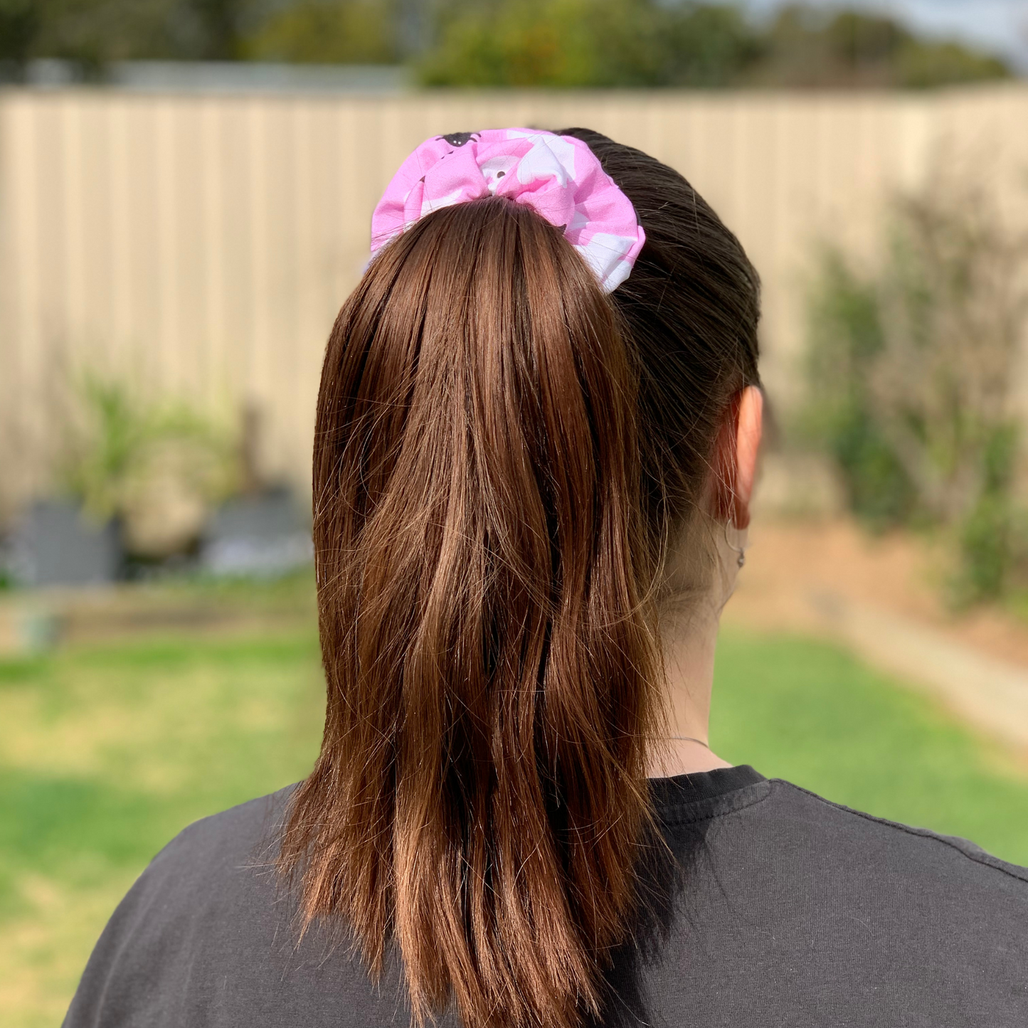 Pink Halloween Scrunchie