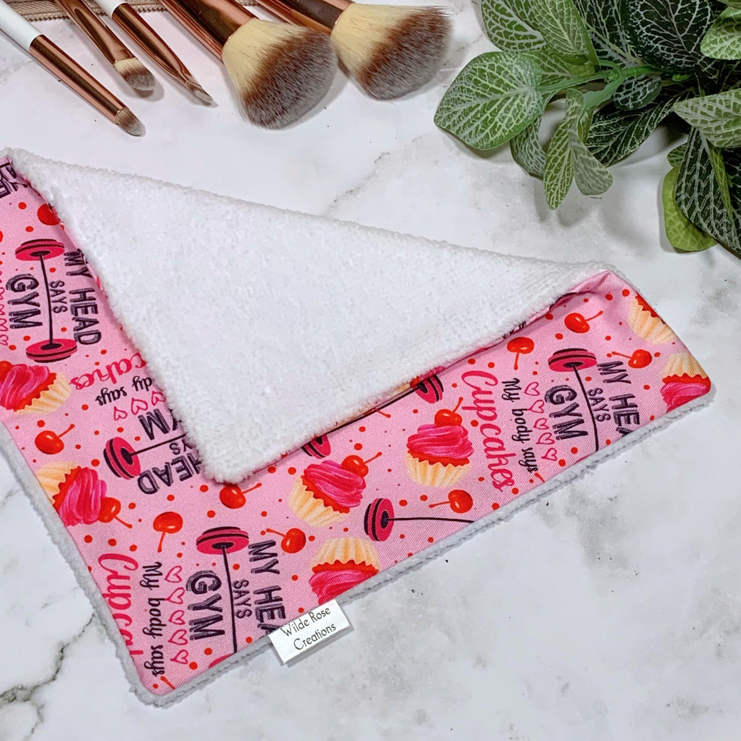 Pink Gym Face Washer