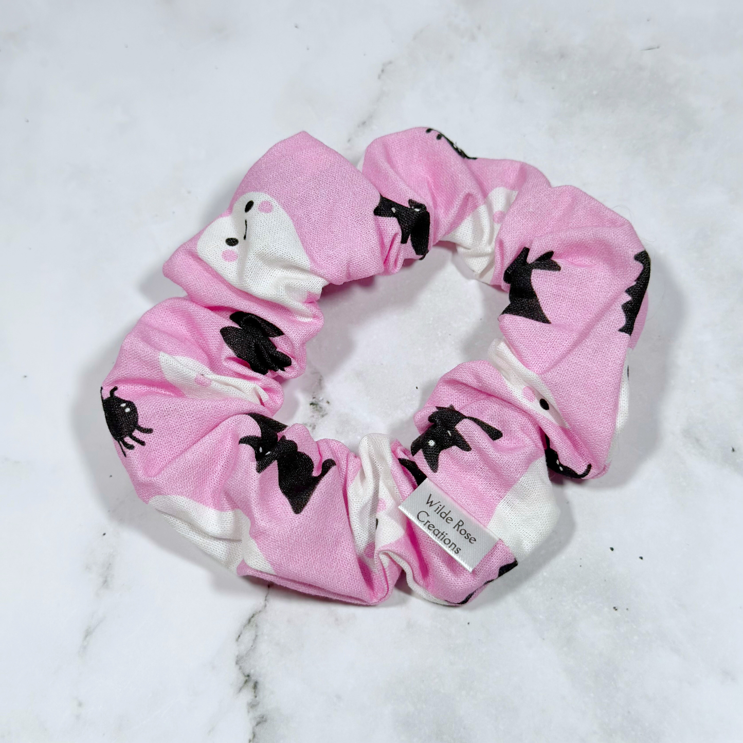 Pink Halloween Regular Scrunchie