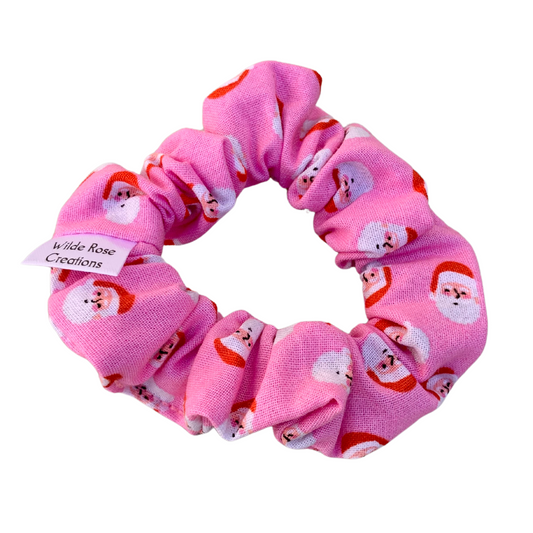 Pink Santa Petite Scrunchie