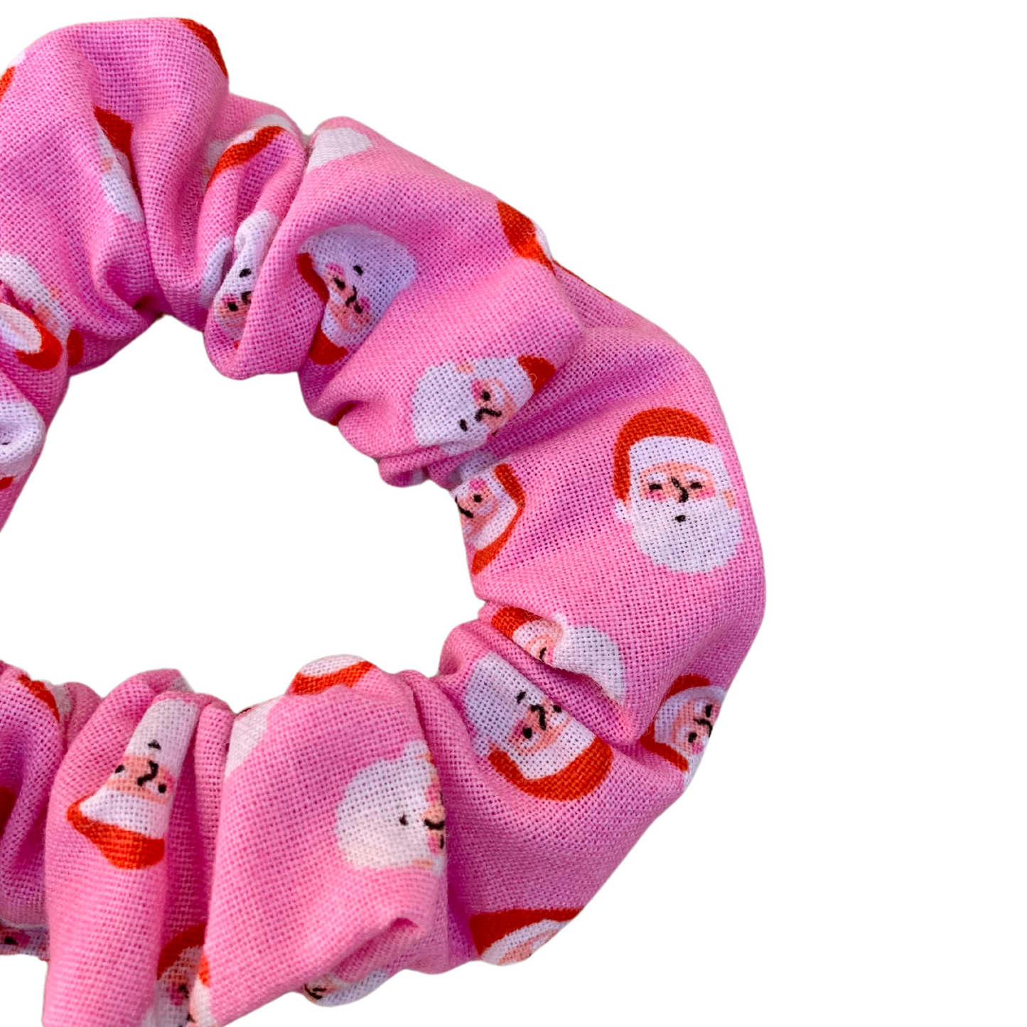 Pink Santa Petite Scrunchie