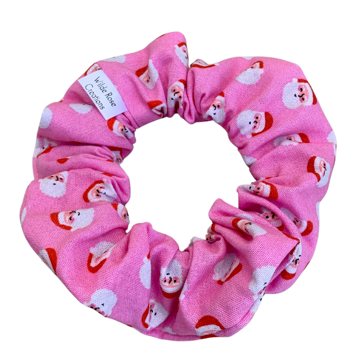 Pink Santa Regular Scrunchie