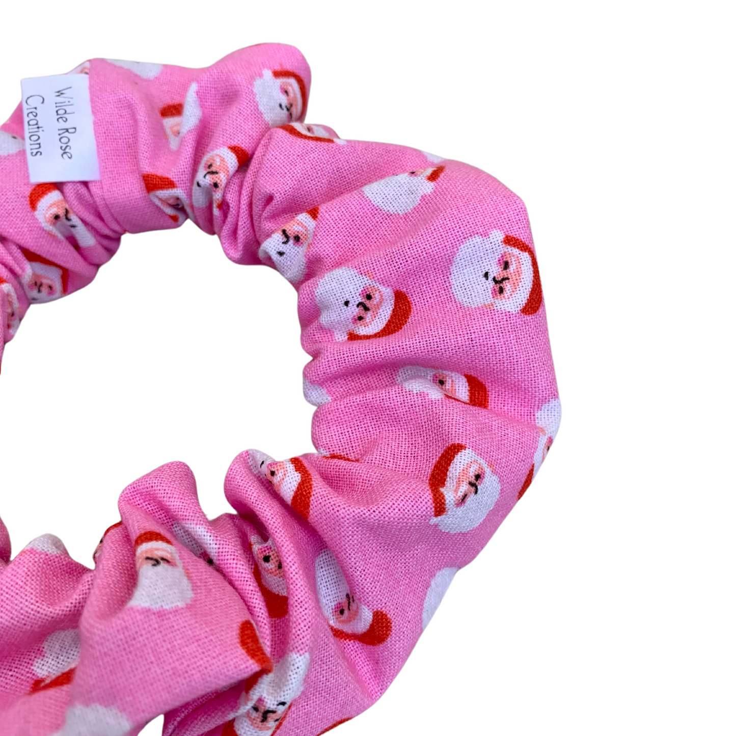 Pink Santa Regular Scrunchie