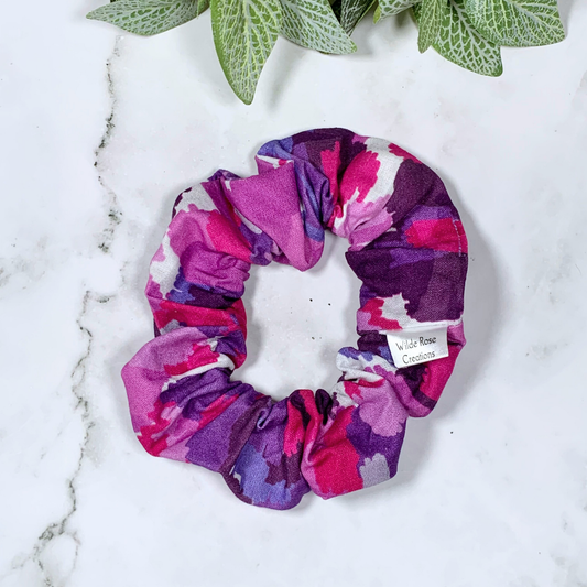 Purple Abstract Regular Scrunchie