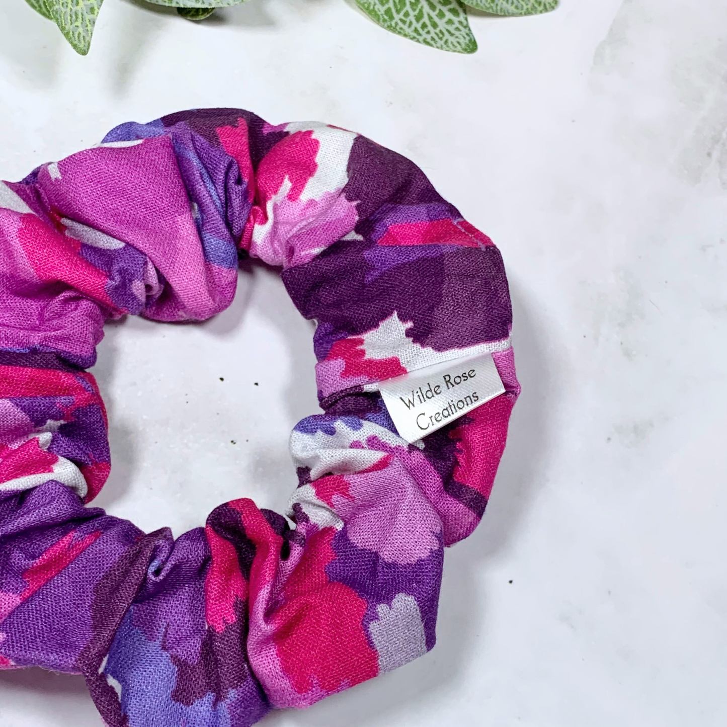 Purple Abstract Regular Scrunchie