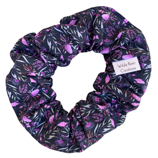 Purple Banksia Scrunchie