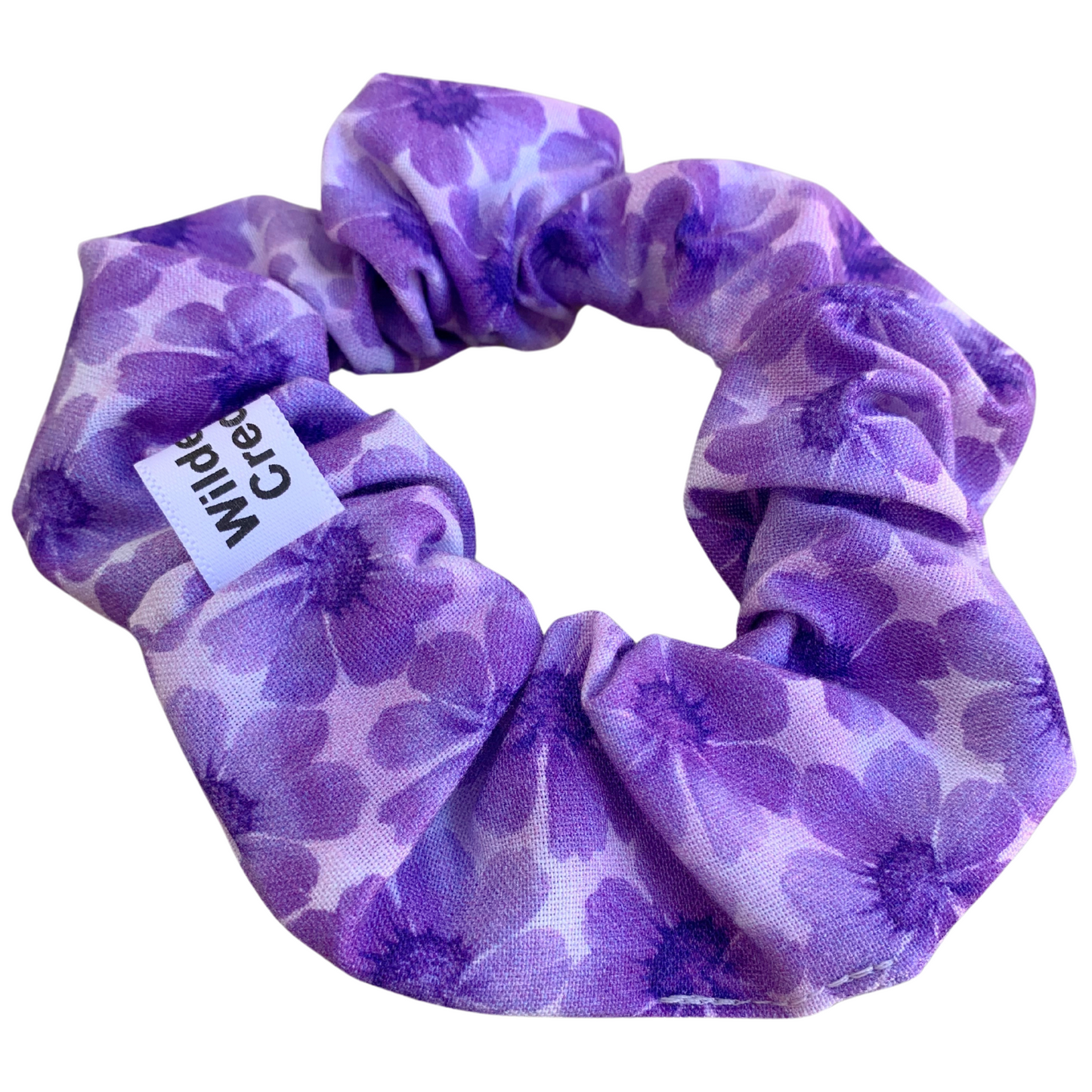 Purple Frangipani Scrunchie