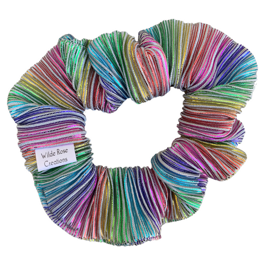 Rainbow Ripple Scrunchie