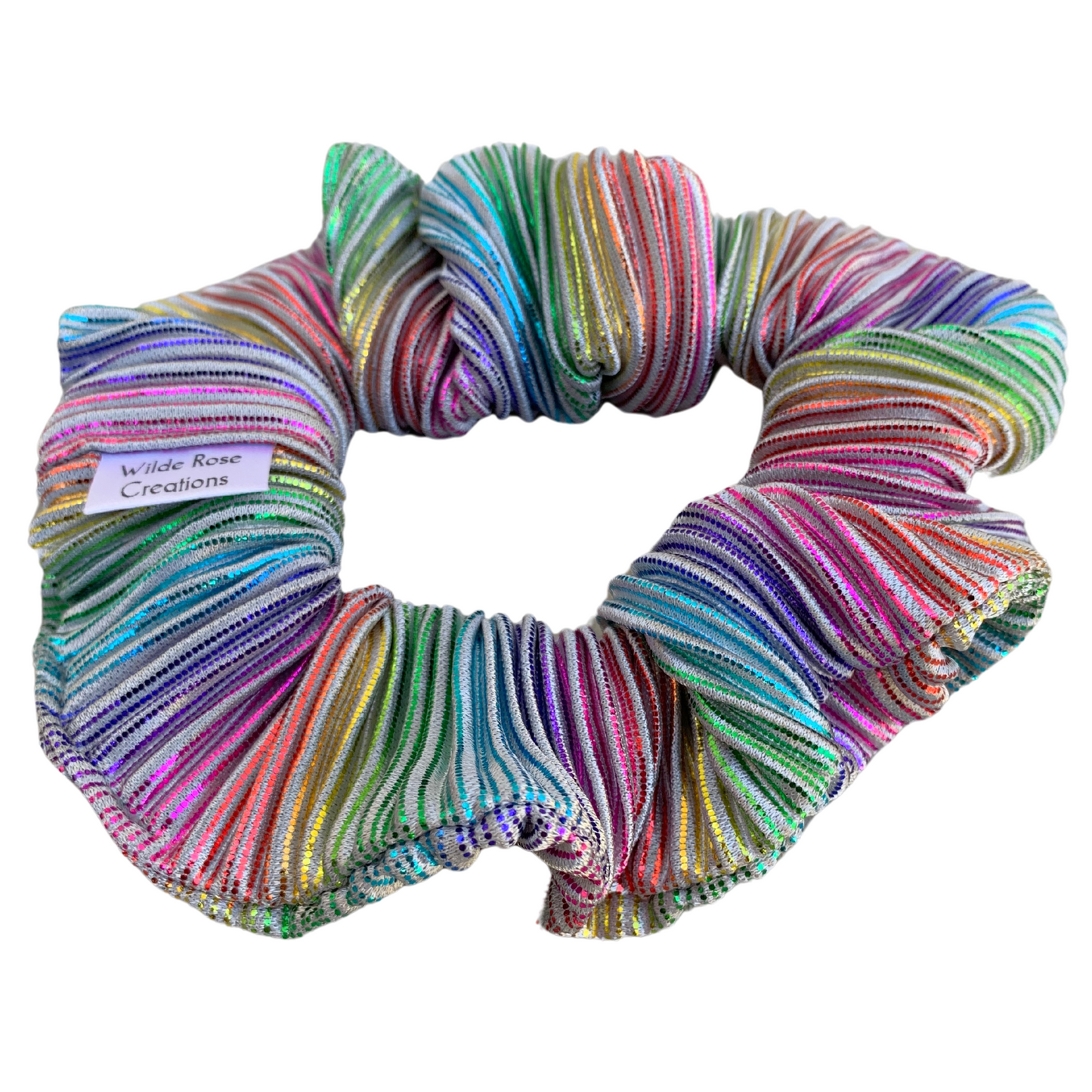 Rainbow Ripple Scrunchie