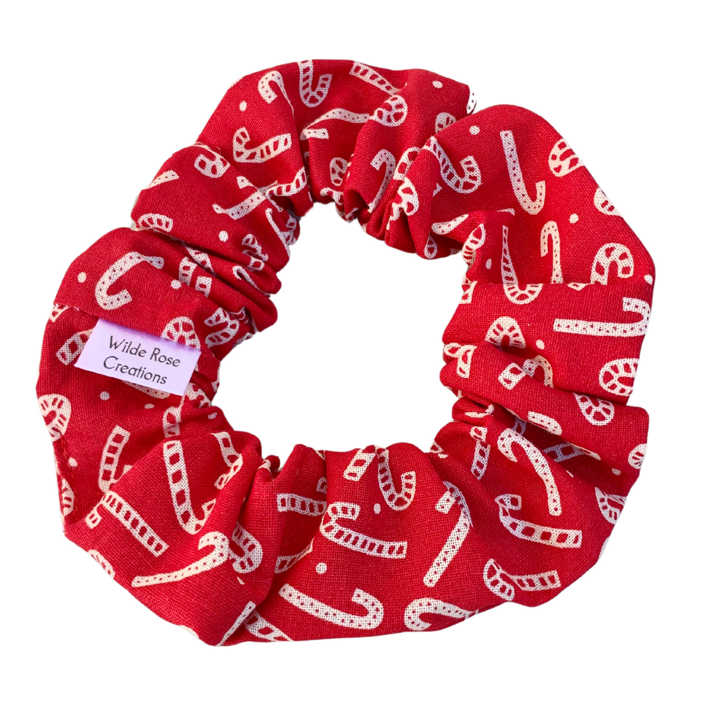 Red Candy Cane Regular Scrunchie