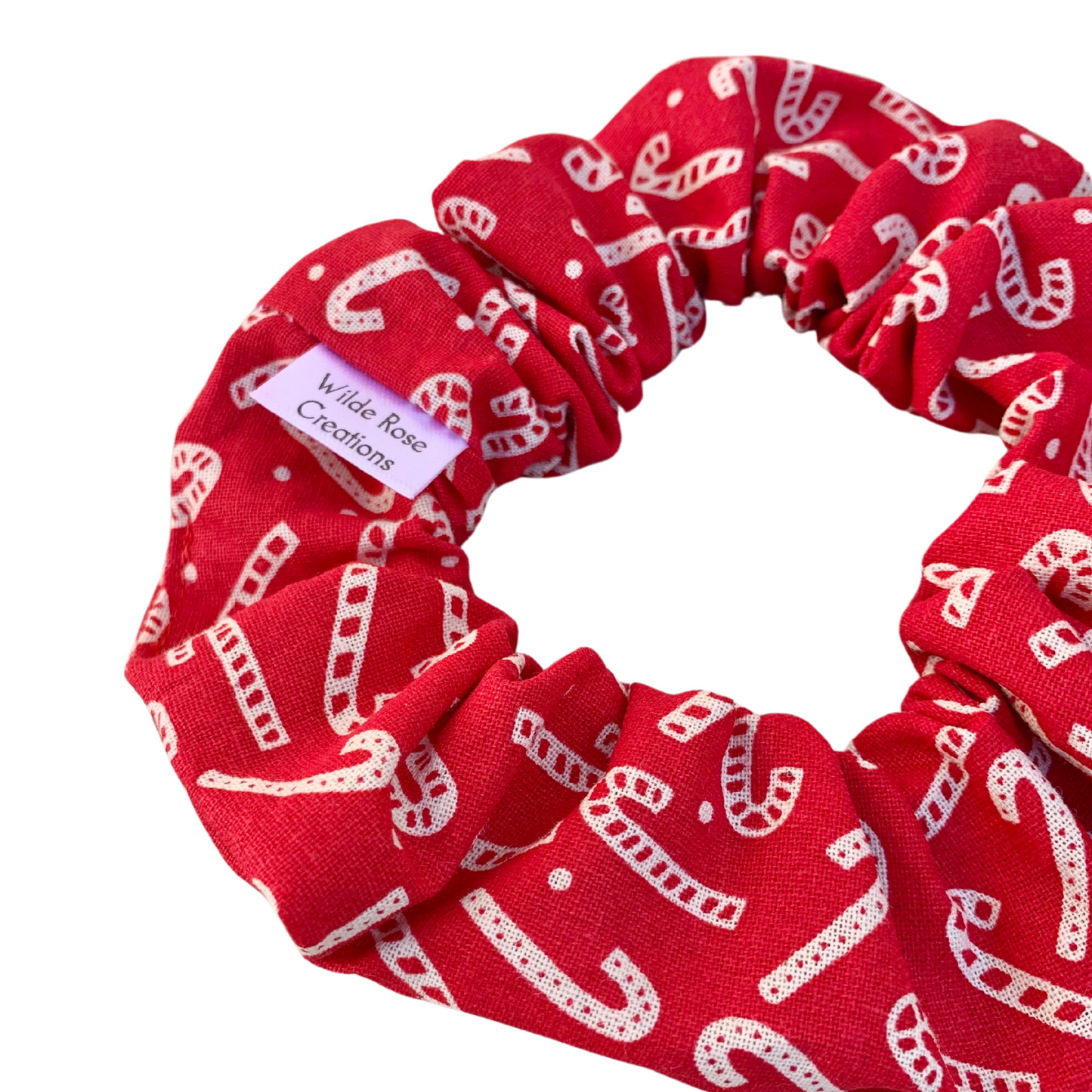 Red Candy Cane Regular Scrunchie