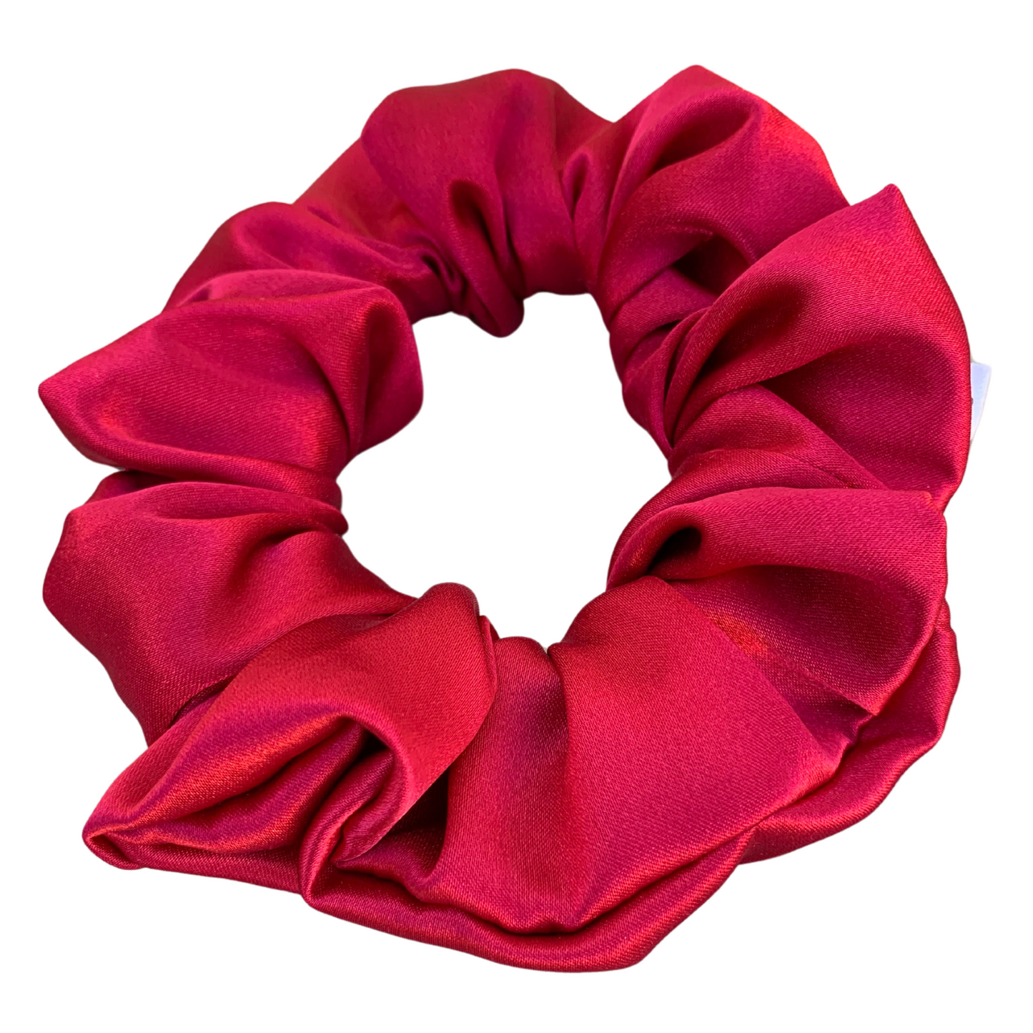 Red Satin Scrunchie