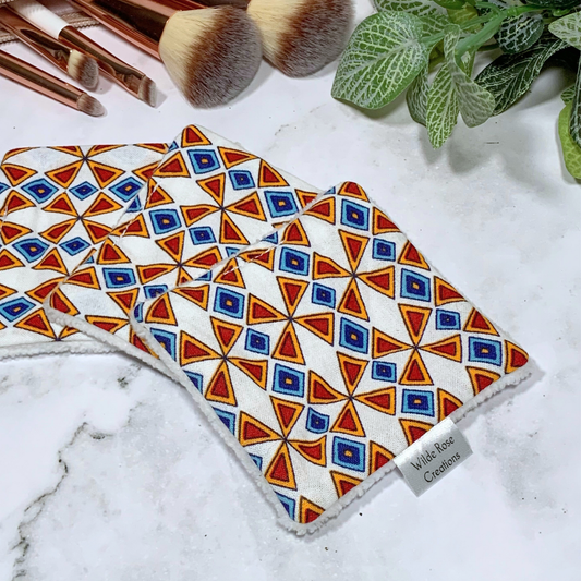 Retro Triangles Makeup Wipes 3pk