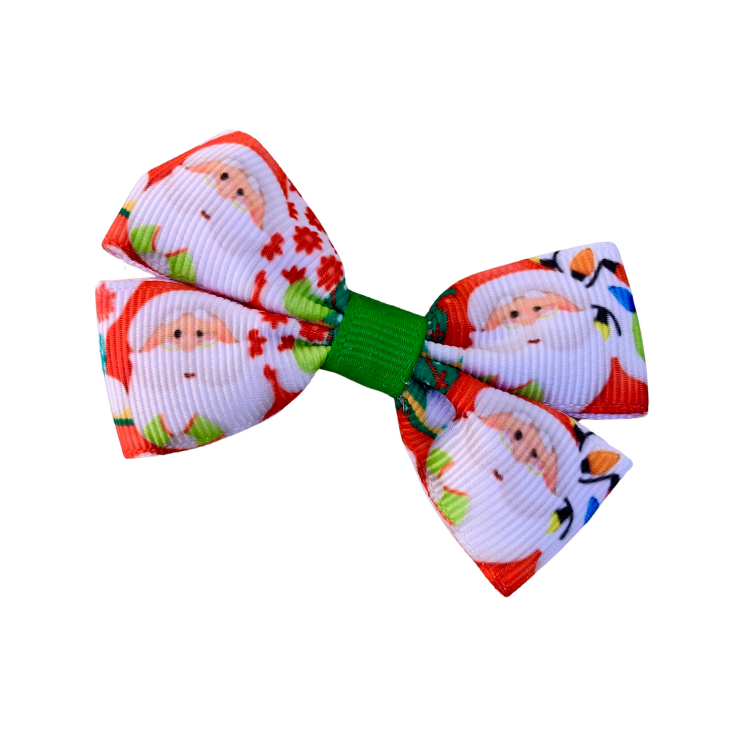 Santa Double Bow Hair Clip