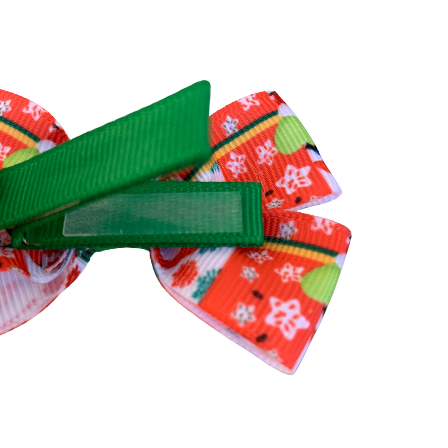 Santa Double Bow Hair Clip