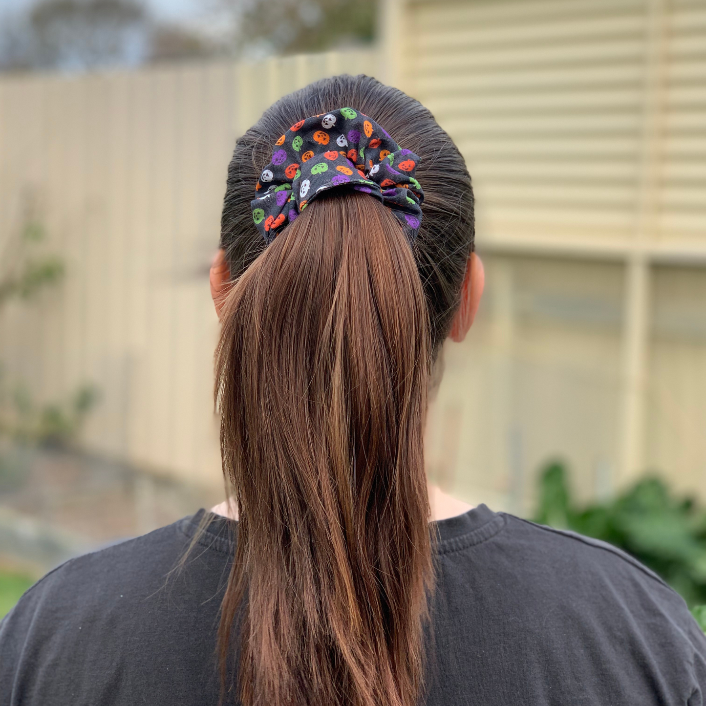 Mini Pumpkins Halloween Scrunchie