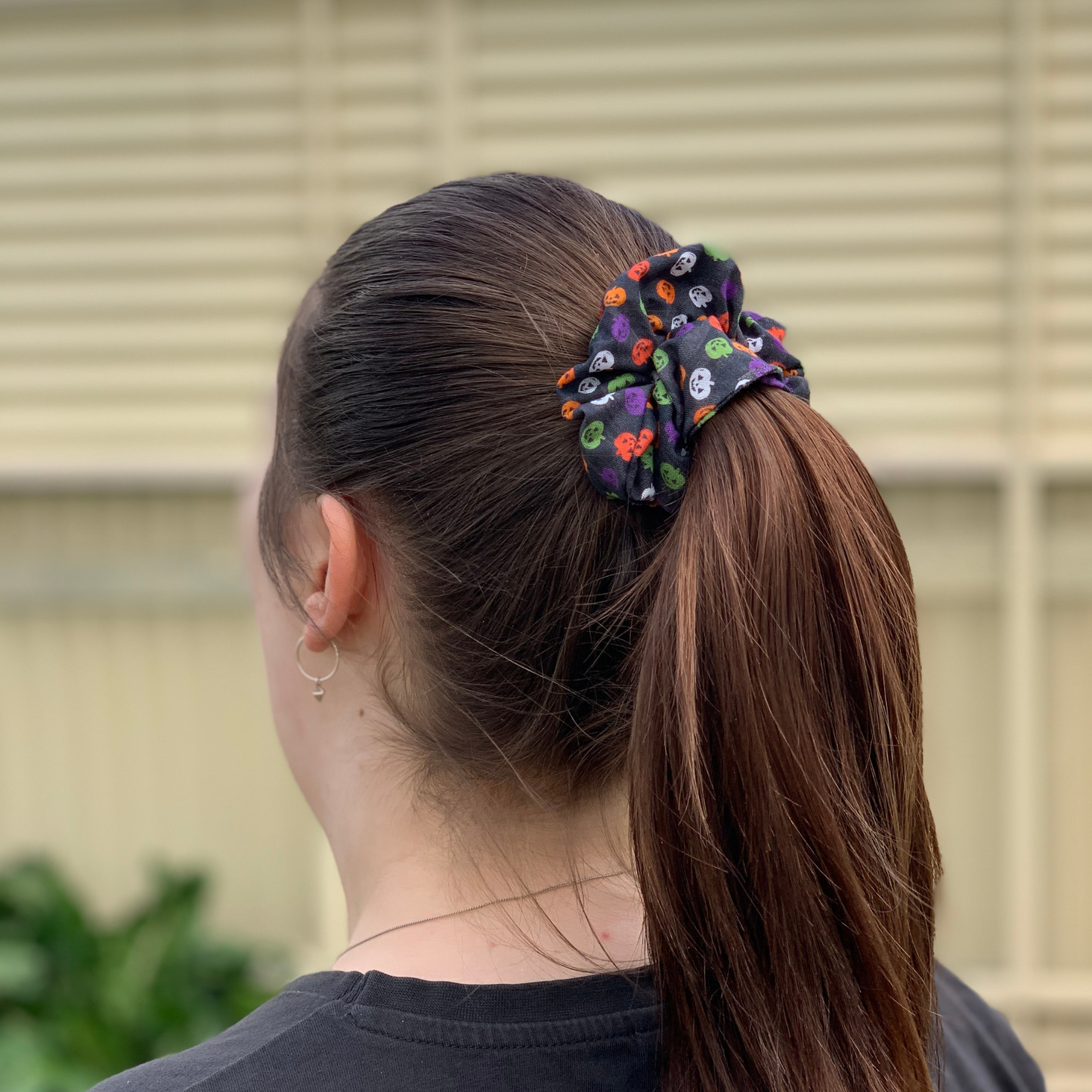 Mini Pumpkins Halloween Scrunchie