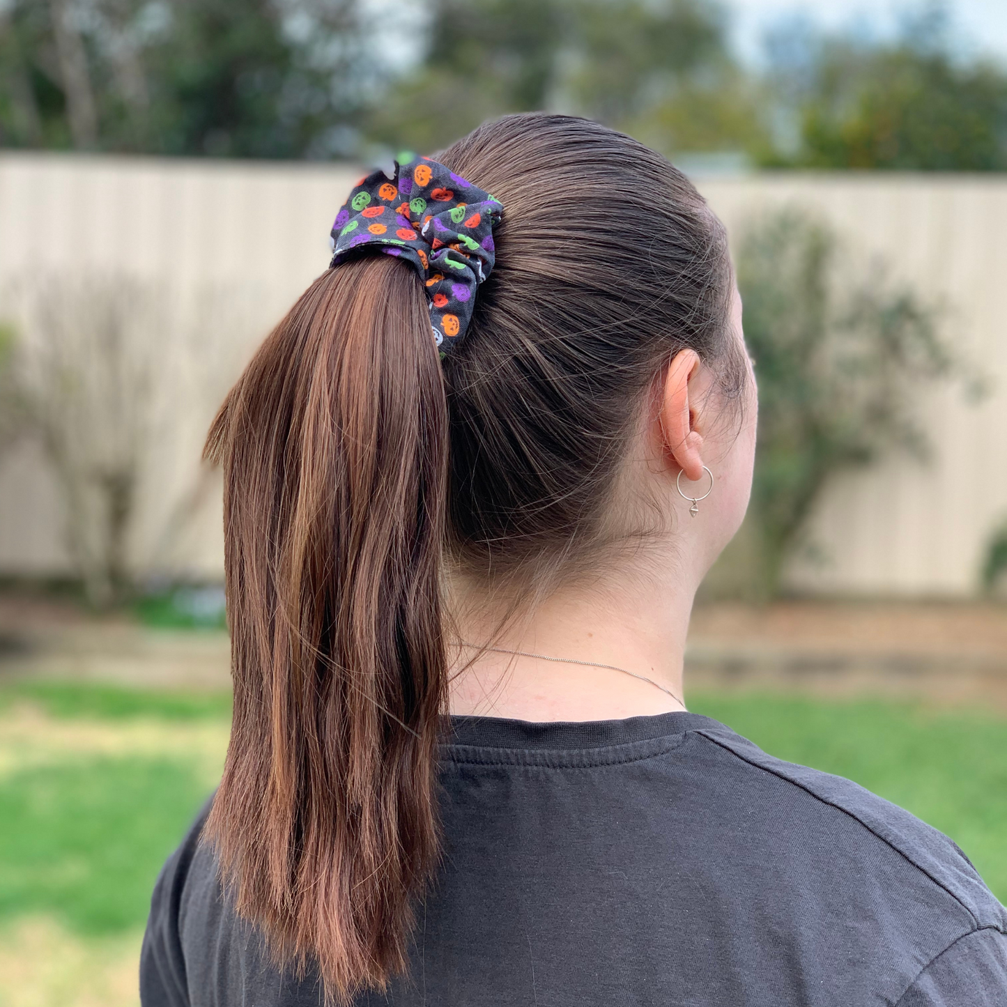 Mini Pumpkins Halloween Scrunchie