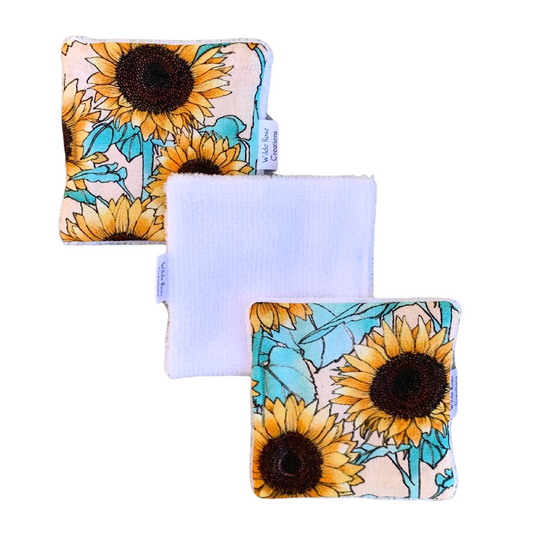 Sunflower Makeup Wipes - 3pk