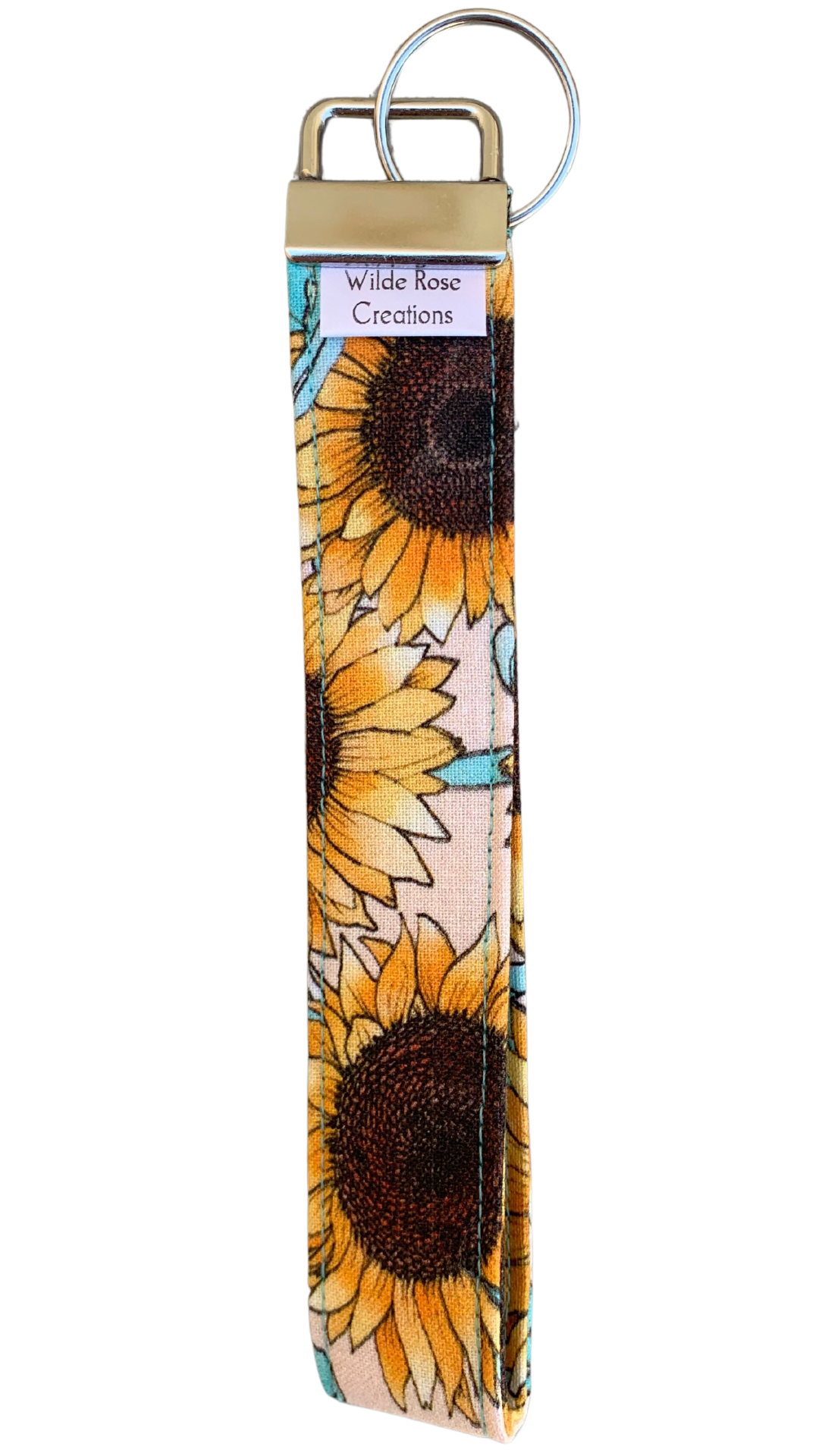 Sunflower Wristlet Keychain