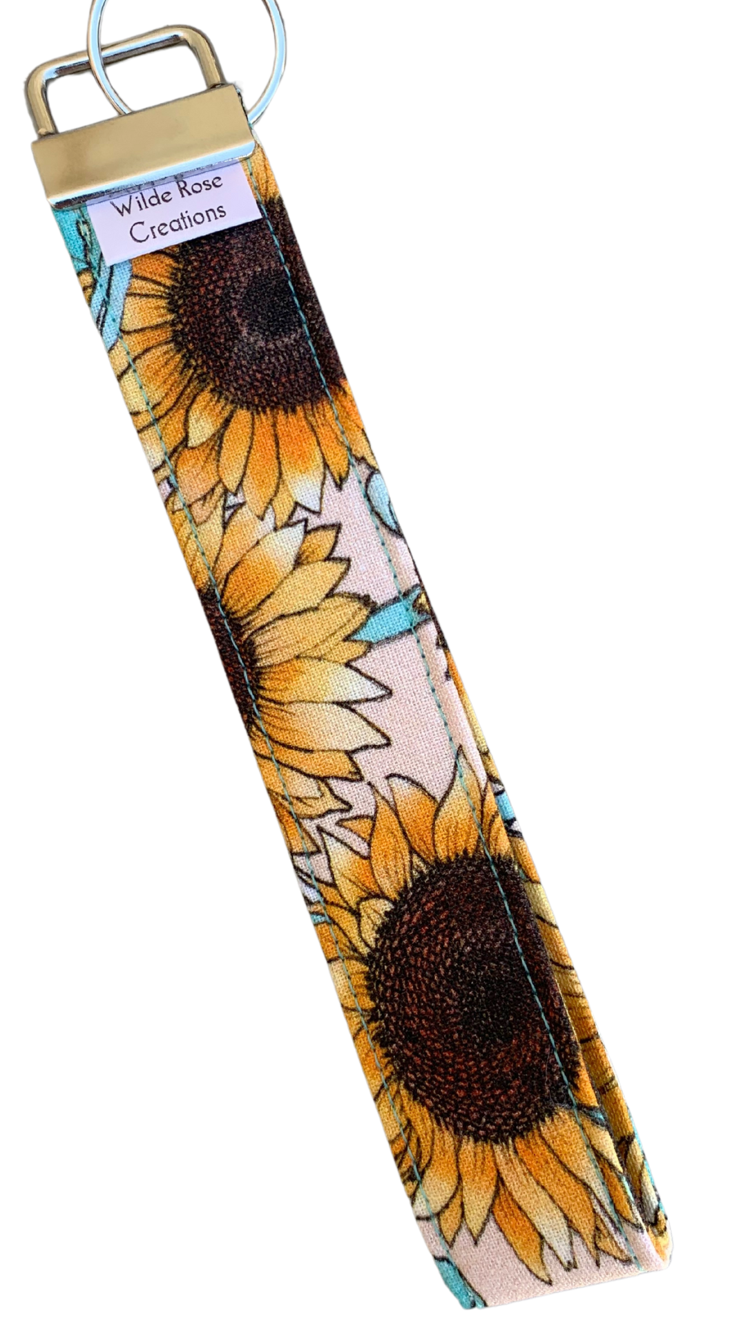 Sunflower Wristlet Keychain