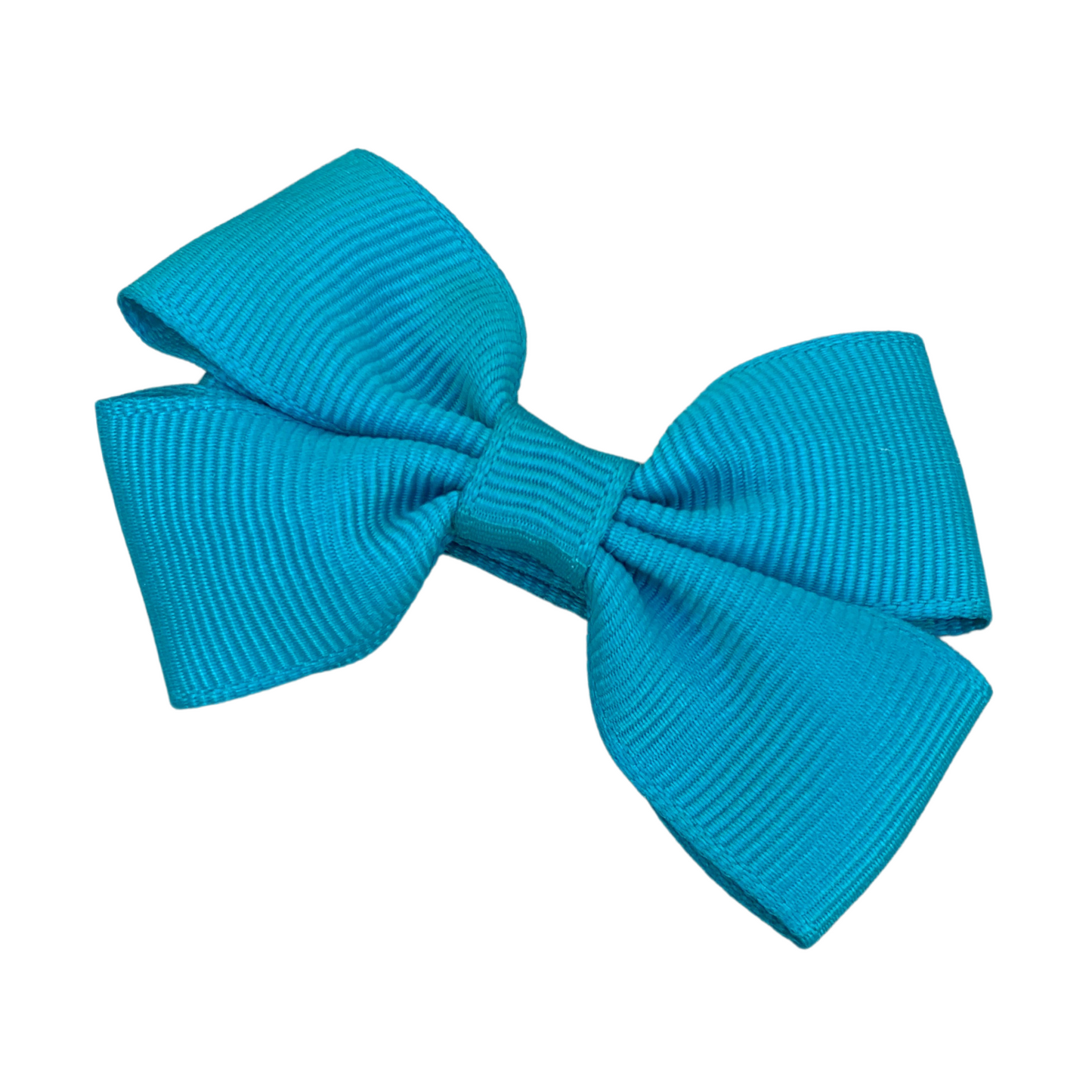 Teal Double Bow Hair Clip