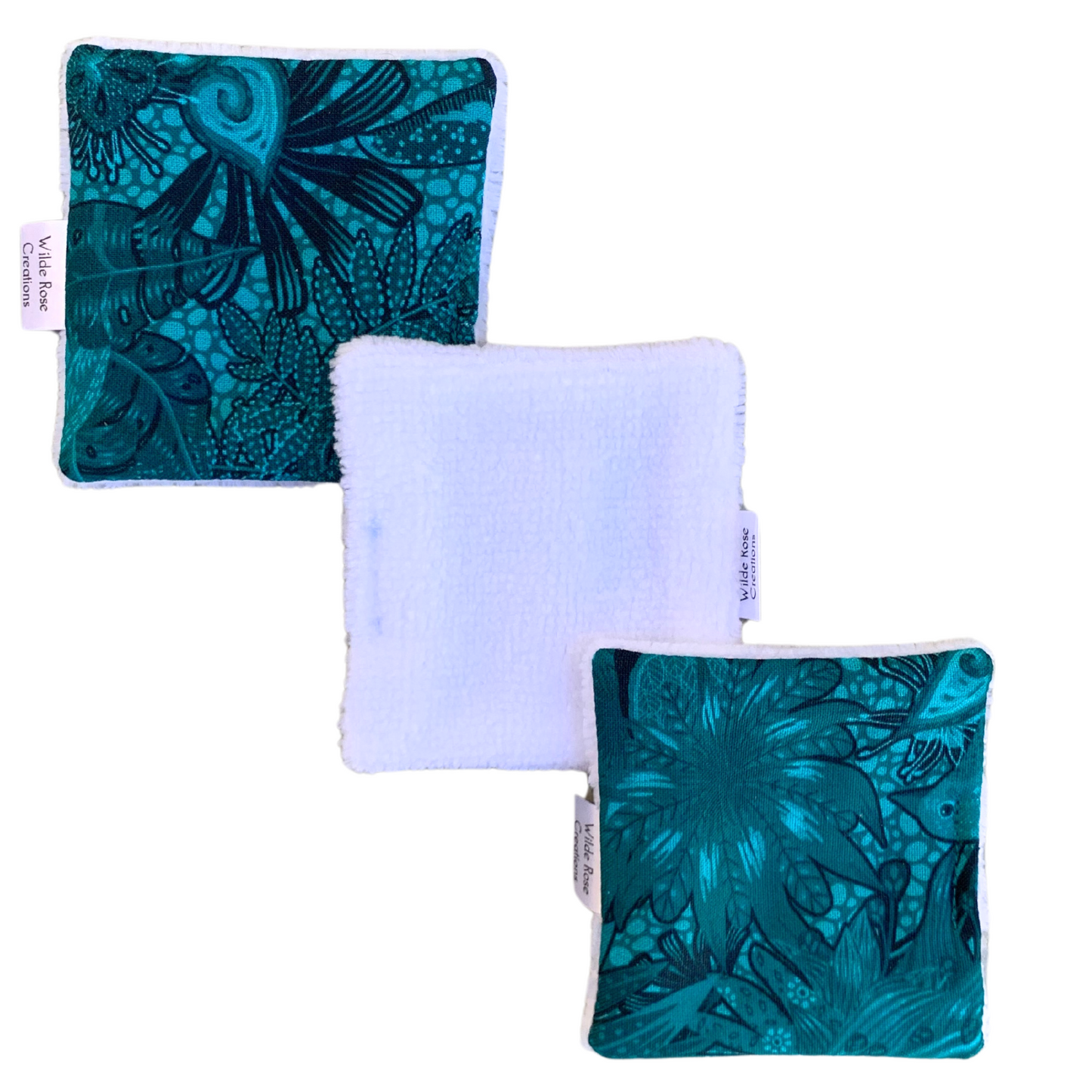 Teal Jungle Makeup Wipes - 3pk