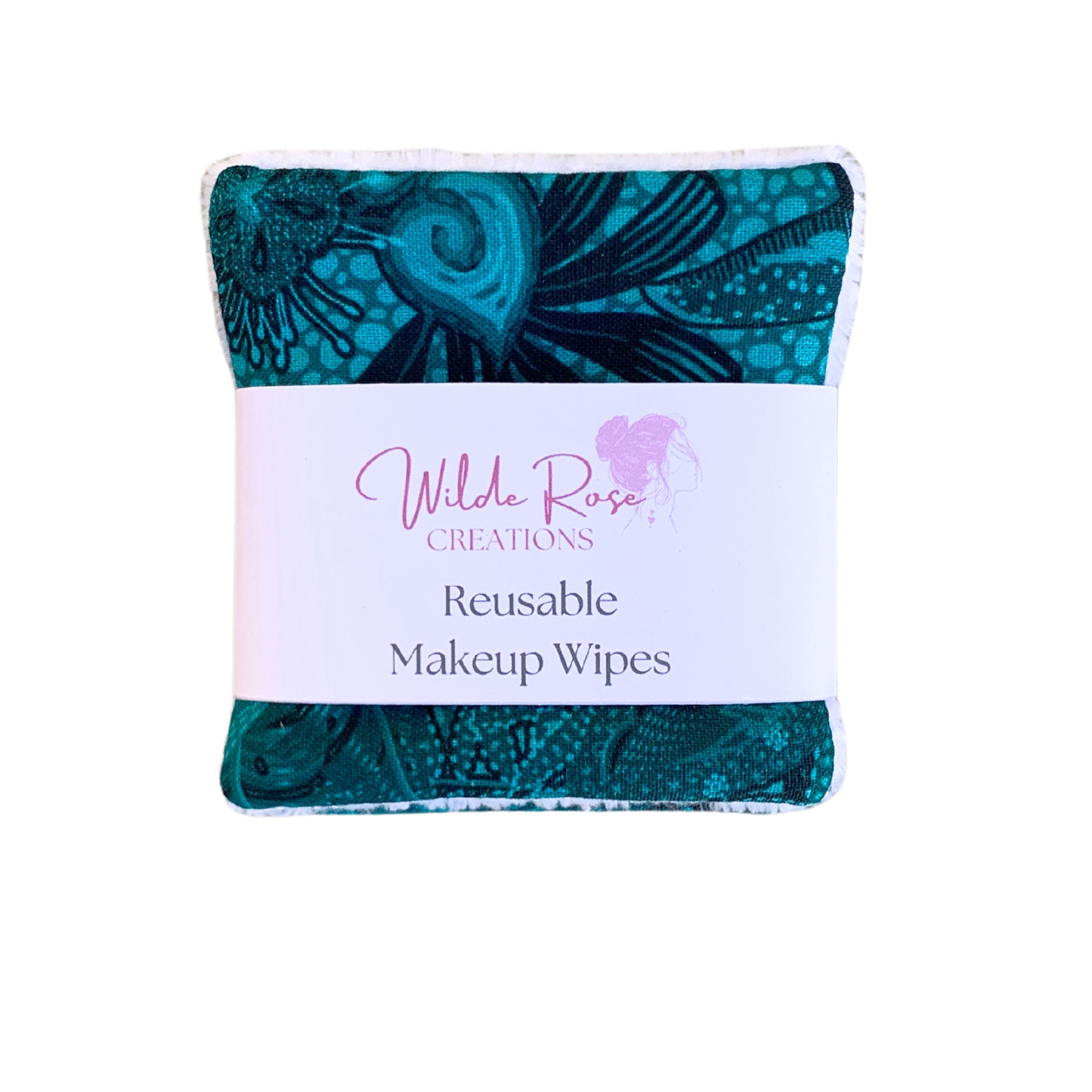 Teal Jungle Makeup Wipes - 3pk