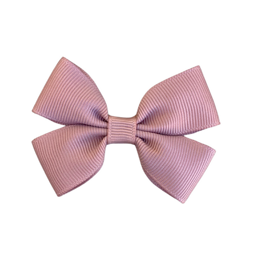 Antique Mauve Double Bow Hair Clip