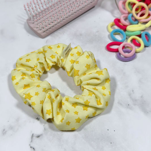 Yellow Stars Regular Scrunchie