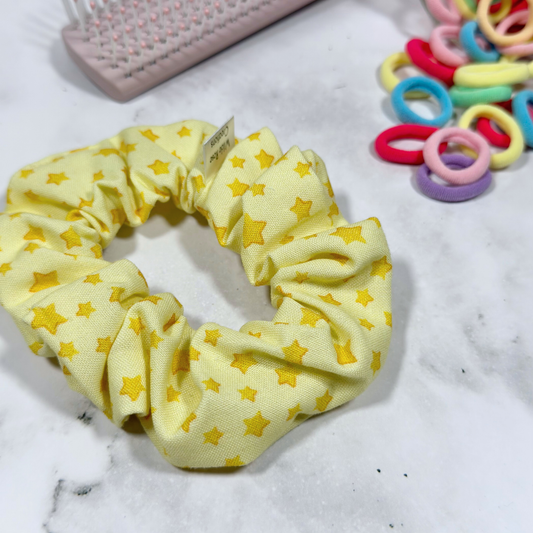 Yellow Stars Regular Scrunchie