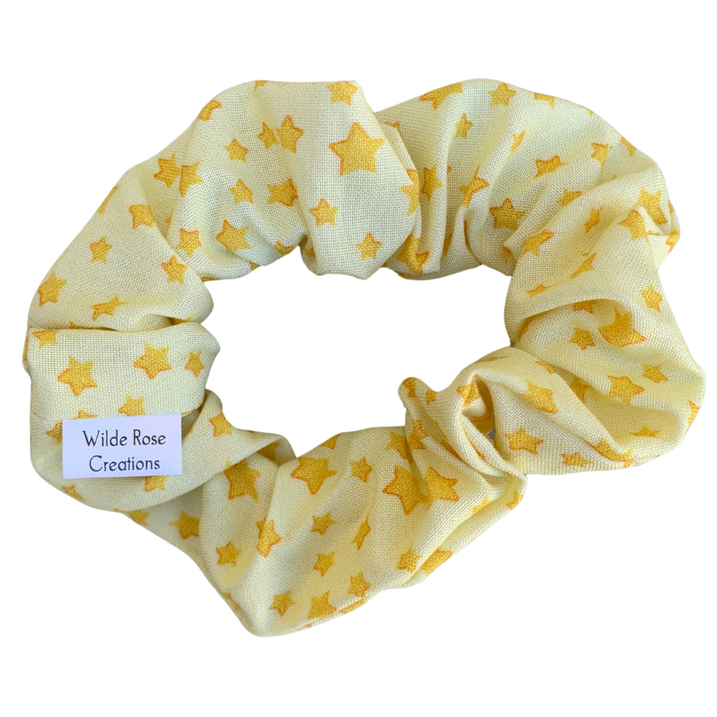 Yellow Stars Scrunchie