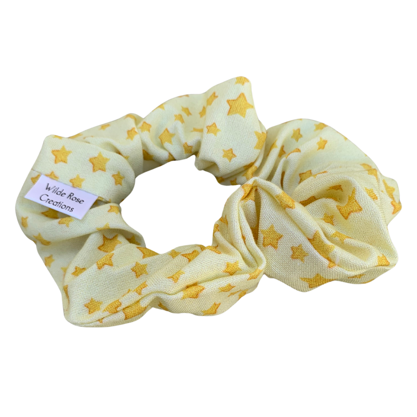 Yellow Stars Scrunchie